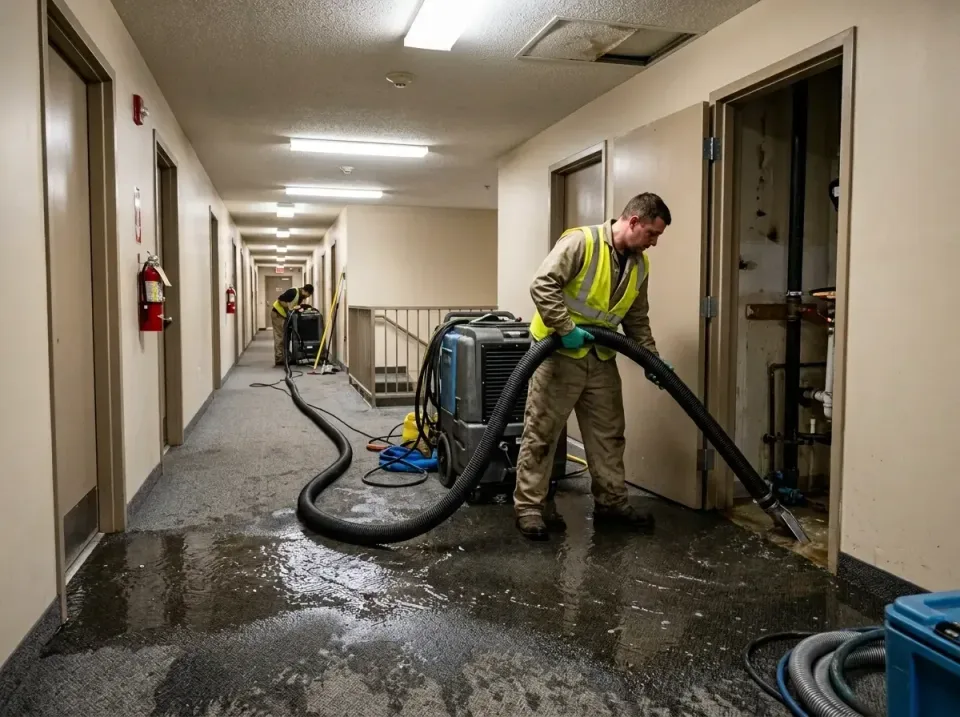 multi-unit-apartment-hallway-f-005 — frequently asked questions, Emergency Burst Pipe Water Extraction & Removal in Blakely,…